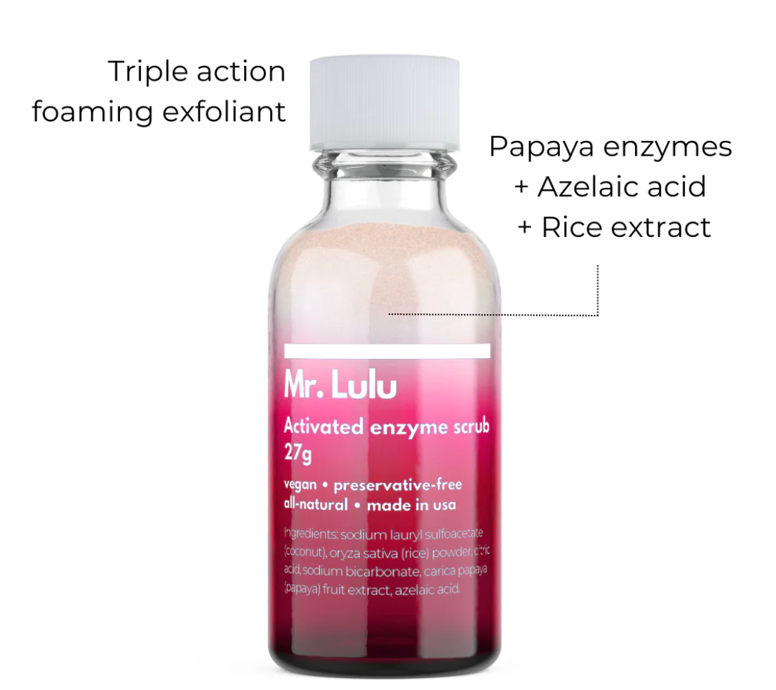 Exfoliante de enzimas activadas