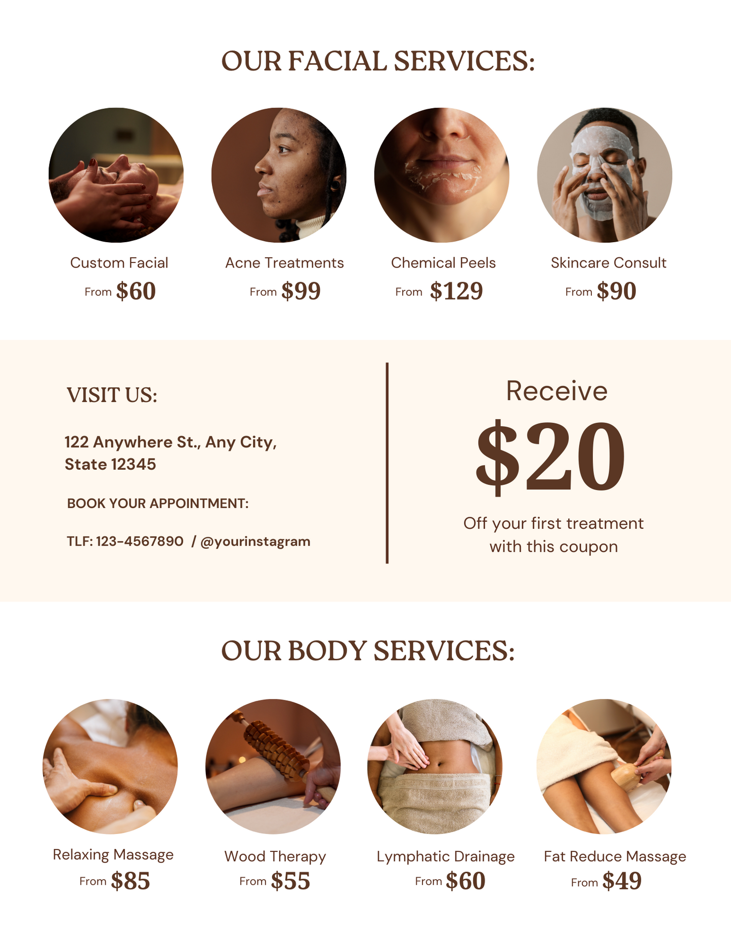 Template Digital: Folleto de servicios