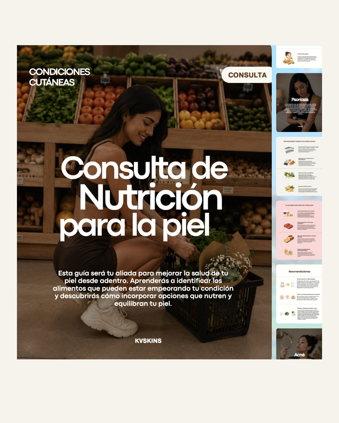 Guía: Consulta Nutricional para Condiciones cutáneas.