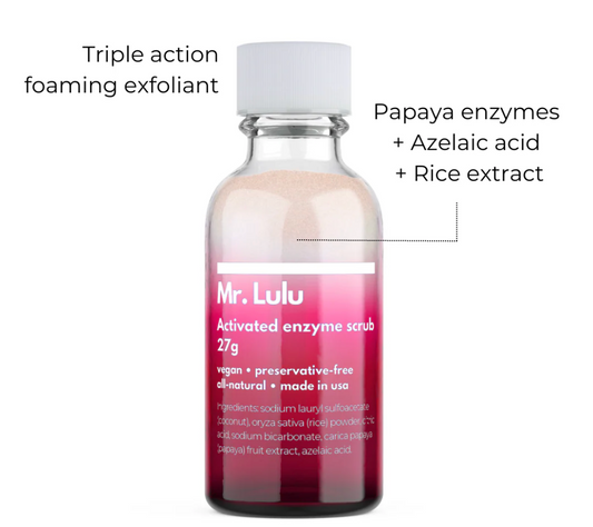 Exfoliante de enzimas activadas
