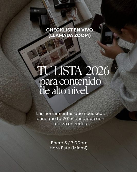 Checklist: Contenido en alta resolución (GRABACIÓN DE CLASE)