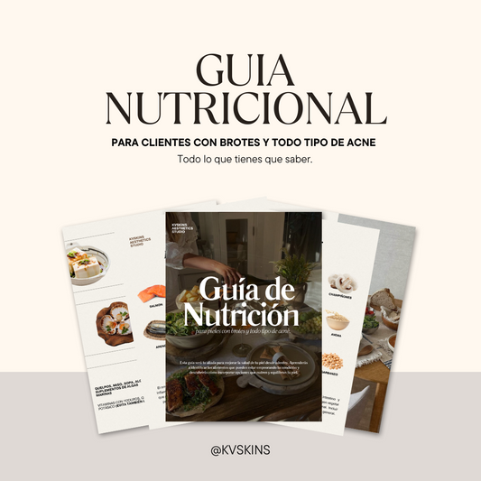 Guía Nutricional para clientes con Brotes y Acné. (Digitale)